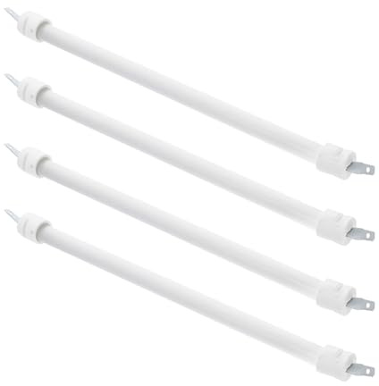 SHINEOFI 4 Pièces Tube de Quartz Chauffage Rapide Chauffant pour Chauffage Électrique Élément en Quartz Blanc et Performance Stable de Terrasse pour Décorations de Fêtes