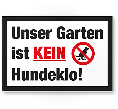 Notre Jardin n'crottes de chien/chien ne Toilette – Panneau chien kacken interdit – Interdiction enseigne/chien Interdiction, Interdiction crottes de chien/déjections canines/tas/chien kacke