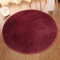 Shengwan Teppich Runder Shaggy Zimmerteppich Waschbar Sitzkissen Teppich für Kinderzimmer, Schlafzimmer, Wohnzimmer Weinrot Durchmesser 60cm