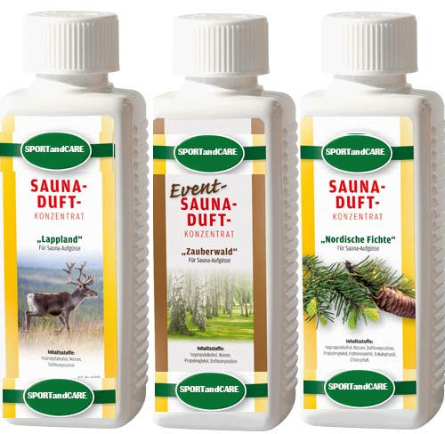 Finnsa SaunaaufgussPOLAR inkl. Lappland, Nordische Fichte, Zauberwald (3 x 250 ml)