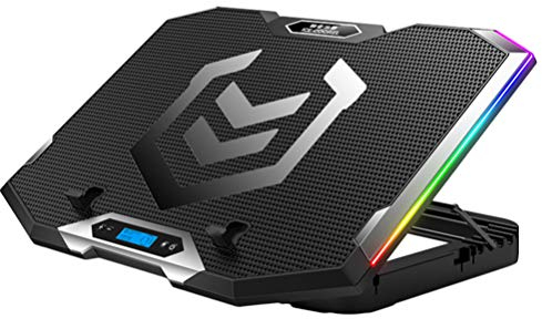 SOLUSTRE Fan Laptop Cooling Pad USB LED Einstellbare Gaming 21 Zoll Laptop Kühler Stehen