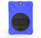 Chstls Funda para Samsung Galaxy Tab S2 9.7 Resistente 3 Capa Híbrido Protectora Cubierta con Incorporado Kickstand/Correa para el Hombro+Correa de Mano - Azul