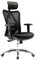 Vivol Proline Ergonomischer Bürostuhl mit Kopfstütze und Mesh für Schreibtisch Schwarz - Büro Stuhl mit Verstellbarer Lordosenstütze, Kopfstütze und Armlehne - Drehstuhl bis 150kg Belastbar