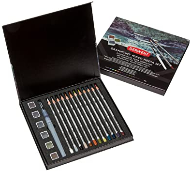 Derwent Graphitint Mixed Media Set, Multicolour, One Size, 2305949,19 Piece Set