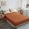 Lanqinglv Spannbettlaken 200 x 200 cm - 100% Baumwolle Bettlaken Jersey Spannbetttuch Topper Boxspringbett bis 30cm Matratzenhöhe (200x200cm,Karamell)