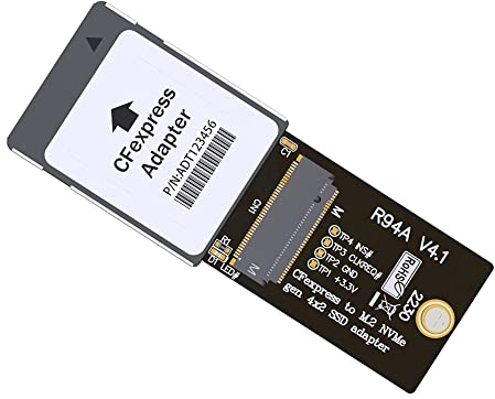 NFHK Adaptateur CF-Express vers NVMe 2230 M.2 M-Key CH SN530 SSD CFE pour Carte mémoire d'extension Xbox Series X&S PCIe4.0