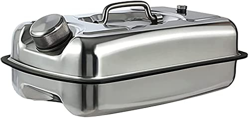 Jerry Can, Petrol, Diesel, Fuel Can Metal Portable 5L,10L Motorcycle Car Fuel Tank Jerry Can Spare 304 Stainless Steel Petrol Gas Container Anti-Static Fuel Gasoline Diesel Carrier With Pipe Car Trave