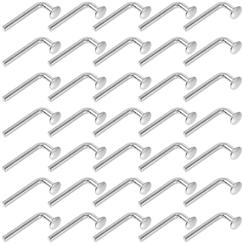 iplusmile 100st Fallbolzen Für Palettenregale Paletten Zurückgeben Stecknadel Fallen Lassen J-bolzen-sicherheitsclip Diy-regaleinheiten Sicherheitsnadel J-clips Eisen Schließfach Schwer