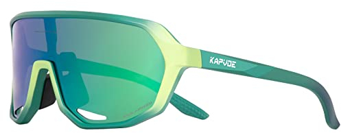 KAPVOE Fahrradbrille Sportbrille Baseball Sonnenbrille Polarisiert Herren Damen MTB Brille Radbrille Rennrad Radsport Laufen Golf Angeln