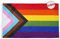 Homissor Pride Flag Doppelseitige Progress Pride Flaggen 90 x 150 cm LGBT Regenbogen Gay Lesbisch Transgender Bisexuell Banner lebendige Farbe lichtbeständig für drinnen und draußen