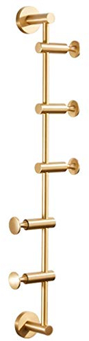 IMYOGI Kleiderhaken, Wandgarderobe, Wandgarderobe, komplett aus Kupfer, Badezimmer-Garderoben, Kleiderbügel, kreative drehbare Haken, Hängegarderobe