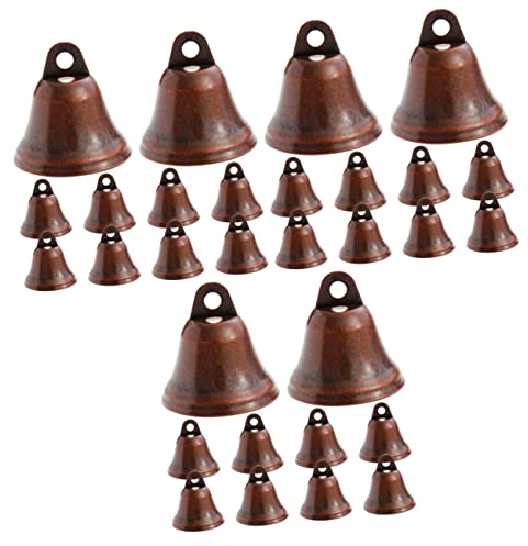 Warmhm Weihnachtsdekorationen Metallglocken Mini-Glocken 30 Stück Kleine Glöckchen Aus Eisen Und Metall Glocken Basteln Windspiele Weihnachtsschmuck