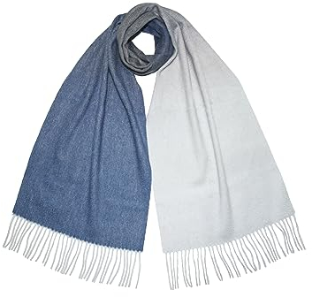Kaschmir-Wollschal – Warmer, weicher Ombre-Wende-Doppelschal, Geschenk für Männer und Frauen