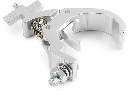 beamz BSC50A Lighting Clamp, Heavy Duty Aluminium Quick Trigger Truss Clamp, Self Locking, 50kg Max Load, Fits 50mm DJ Stage Trussing for Light & Speaker Mounting