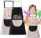XSYKJGS Malschürze Kinder 2 Stück Schürze Kinder Schule, Verstellbare 6-10-12 Jahre Kochschürze Kinder Jungen Mädchen mit Taschen für Basteln Malen Backen Kochen