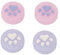 Lot de 4 Capuchons de Manette de Pouce pour Console Switch OLED Lite, en Forme de Patte de Chat Mignon, Coque de Joystick en Silicone Kawaii, Housses de Rechange pour Manette de