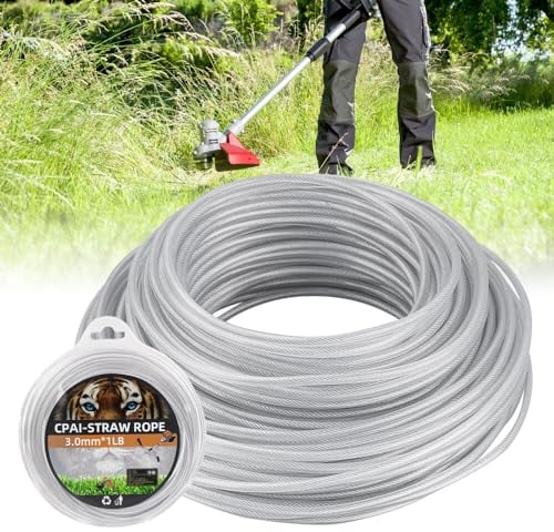 IXYHKB Filo per Decespugliatore 3mm x 41 Metri, Filo Acciaio per Decespugliatore, Filo Acciaio per Decespugliatore, Filo per Tagliabordi per Prati, Giardini, Marciapiedi, Passerelle, Parchi