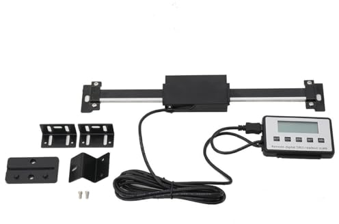 Lfhelper LCD Digitalanzeige-Kit 0-150mm Digitalanzeige Remote Digital Readout Kit Linearskala Anbaumeßschieber LCD-Ausleseset für Fräsmaschinen Drehmaschinen ±0,06 mm Genauigkeit mit Montagezubehör