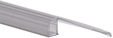 Schulte joint d'étanchéité de douche bas universel, 100 cm recoupable, pour paroi porte de douche coulissante épaisseur verre 8 mm