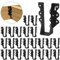 24PCS 2x6 Joist Hanger,Hurricane Ties,Black Powder Coating Joist Brackets for Rafters Tie Brackets…