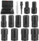 Locking Wheel Nut Removal Tool, 13 Piece Lug Nut Remover, 1/2-Inch-Drive Impact Easy Out Bolt Extractor Socket Set for Removing Damaged, Frozen, Rusted, Rounded-Off Bolts, Nuts & Screws