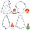 Perthlin 4 Stück Ausstechformen Wichtel Ausstecher Weihnachten Keksausstecher Edelstahl Plätzchenausstecher Zwergen Keksform Gnome Plaetzchenform für Torten Fondant Kekse Backen(Waldzwerg)
