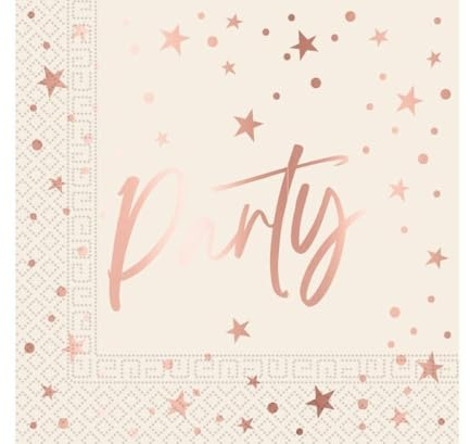 Procos 20 tovaglioli Party oro rosa