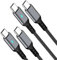 JJCALL USB C Kabel [2 Stück 1M ], Typ C 60W PD3.0 Ladekabel Schnellladung für iPhone 16 15 Pro Max Car Charger Samsung S24/23/22/ S21, iPad, MacBook Air/Pro USB C Charger