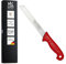 GEHRING Solingen Brotmesser I Brotmesser mit Wellenschliff I 20 cm Klingenlänge I rostfreier Edelstahl I ergonomischer Kunststoffgriff rot I Made in Solingen Germany