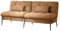 COMHOMA Sofa Schlafsofa mit Schlaffunktion, überzug Futon Klappsofa, Bettcouch, ecksofa, Couch Gästebett, 3-Sitzer Sofa, mit verstellbare Rückenlehne aus Stoff Orange