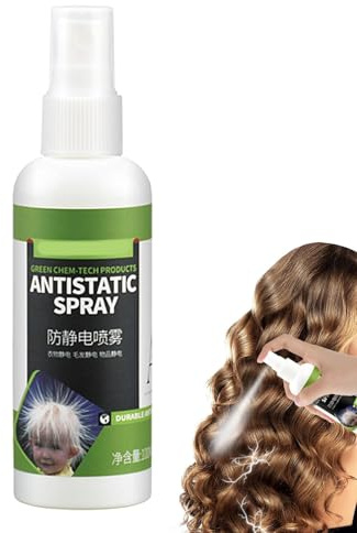 Statisches Spray für Kleidung, antistatisches Spray für Kleidung, antistatisches Haarspray für Damen, 100 ml, Geruchsentferner für Kleidung, Textilien, Wäsche, Decken