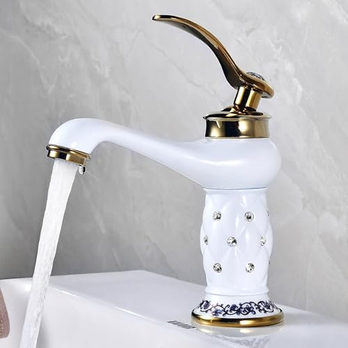 Armaturen aus Kupfer, Küchenarmaturen, Badarmaturen, Waschtischarmaturen, Keramische Ventile, Verfahren des Einbrennlacks, zwei Kanäle für Kaltwasser und Warmwasser