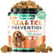 Carmelie Flea and Tick Chewables for Dogs - 200 Chews Natural Dog Flea and Tick Support, Oral Flea Supplement for All Dogs, Supports Healthy Skin & Coat, Puppy Flea Support - Chicken Flavor