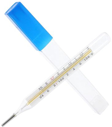 DJMAW Thermomètre Buccal en Verre Thermomètre À Mercure Général Indicateur de Température Axillaire pour Famille