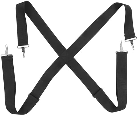 CATIEBYE Verstellbarer Marschtrommelgurt aus Reißfestem Material 5cm Breiter Snare Drum Schultergurt mit Doppeltrageschlinge Schwarz Geeignet für Marschtrommeln bei Paraden und
