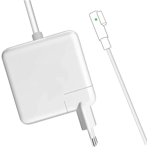 Caricabatterie 60W L-Tip compatible with Mac Book Pro 13, Adattatore Rapido per Modelli A1278, A1181, A1184, A1344, A1330, A1342 (2008-2012)