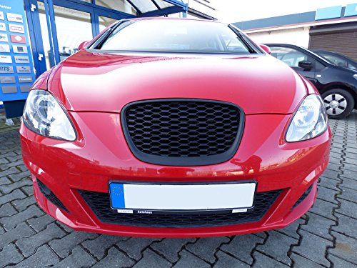 Waben- Gitter- Kühler- Sport- Front- Rippen- Grill ohne Emblem Schwarz Eintragungsfrei