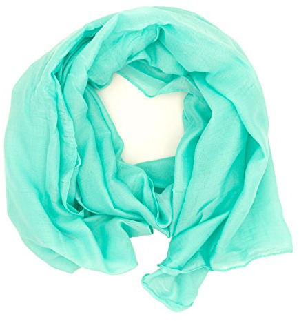 DOLCE ABBRACCIO by RiemTEX WILD CAT Damen Schal Halstuch Tuch aus Chiffon für Frühling Sommer Ganzjährig (Mint)