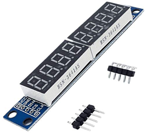 AZDelivery 1 x MAX7219 LED Modul TM1637 8 Bit 7-Segmentanzeige LED Display kompatibel mit Arduino und Raspberry Pi inklusive E-Book!