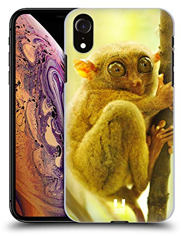 Head Case Designs Tarsier AFFE Bekannte Tiere Harte Rueckseiten Handyhülle Hülle Huelle kompatibel mit Apple iPhone XR