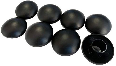 Kangui Lot de 8 Capuchons de poteaux Noir 25mm pour Trampoline