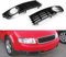 Areyourshop 2 Stück niedrige Stoßstange Nebelscheinwerfer Grill Abdeckung fit für Audi A4 B6 2002–2005