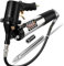 Bravex Professionelle Druckluft-Fettpresse Automatische Fettpresse Dauerhafte Zyklen Heavy Duty 6000 PSI Luftkompressor Fettpresse mit Flexschlauch 18 Zoll