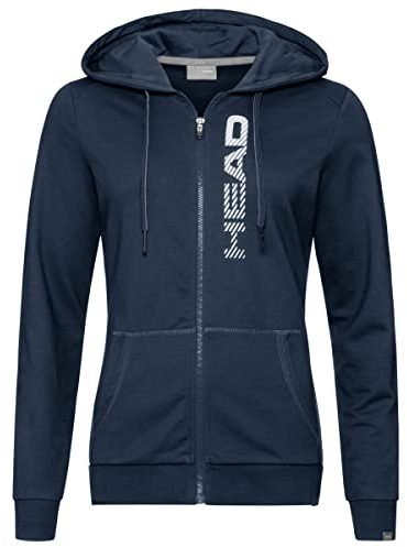 HEAD Damen Head, Club Greta Full-zip Trainingsjacke, Weiß Shorts, Blau, XS EU