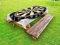 ABAKUHAUS Sport Outdoor-Tischdecke, Dart Board Lifestyle, dekorative waschbare Picknick-Tischdecke, 145 x 265 cm, Schwarz Grün