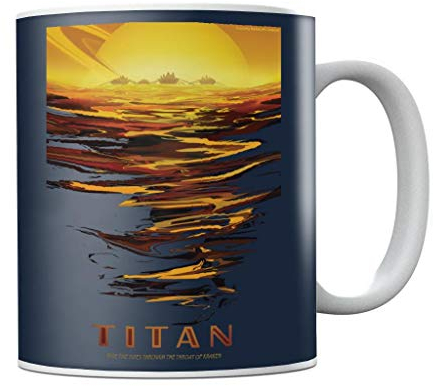 Nasa Titan Interplanetary Travel Poster Mug