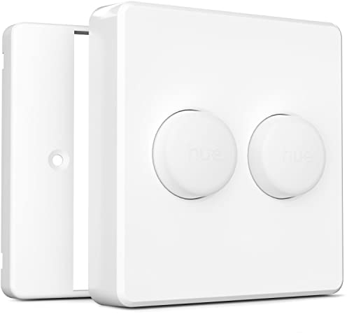 IYOKI® Classic Switch Cover for Philips Hue Smart Button, Compatible with Hue Switch Cover, Remote Light Switch Plate Adapter, 2-Gang (1-Pack)