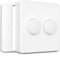 IYOKI® Classic Switch Cover for Philips Hue Smart Button, Compatible with Hue Switch Cover, Remote Light Switch Plate Adapter, 2-Gang (1-Pack)