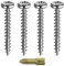 Spax Holzschrauben-SET Vollgewinde + PZ Bit | 4 Größen: 3x15; 3x20; 3x25; 3x30 | WIRROX Silber