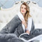 Kuscheldecke Flauschig Dicke Warm Flanell Mikrofaser Decke CHOSHOME Sherpa Sofaüberwurf Doppelgesicht Weich Wohndecken Fleece Wolldecke Geschenke für Weihnachten Grau 130X150CM